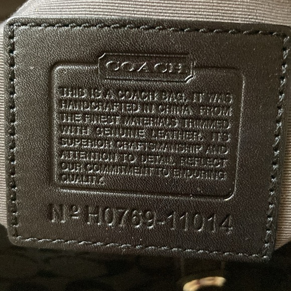 Coach original black leather braided and trims. Excellent! Used once. Good buy! - Picture 14 of 14